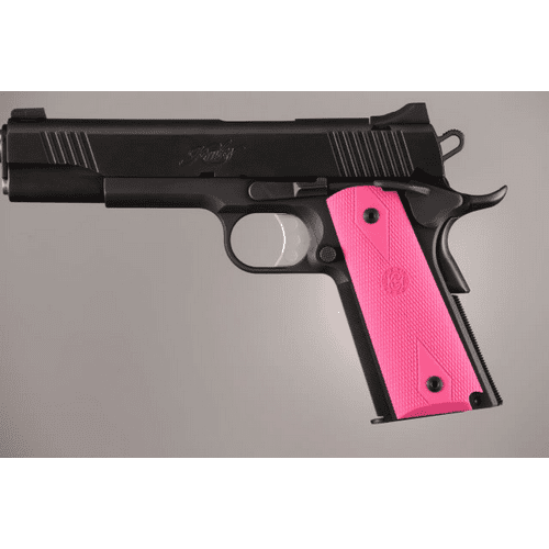 Hogue Govt. Model Rubber Grip Panels - Pink