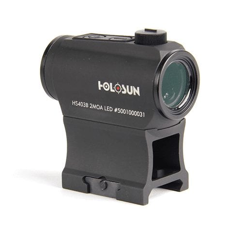 Holosun Classic Micro Reflex Sight 2MOA Dot Only/Shake Awake HS403B - Shooting Accessories