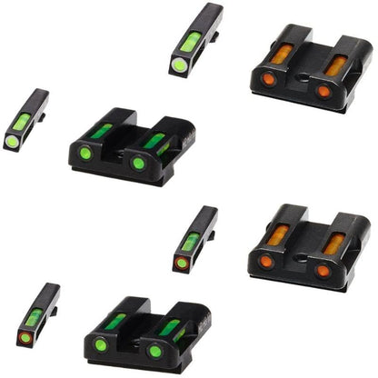 HIVIZ Shooting Systems LiteWave H3 Tritium/Litepipe Sight Set for Glock 9mm/40 S&amp;W - Newest Arrivals