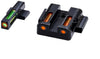 HIVIZ Shooting Systems LiteWave H3 Tritium/Litepipe Sight Set for S&amp;W M&amp;P - Orange-Green Front/Orange Rear