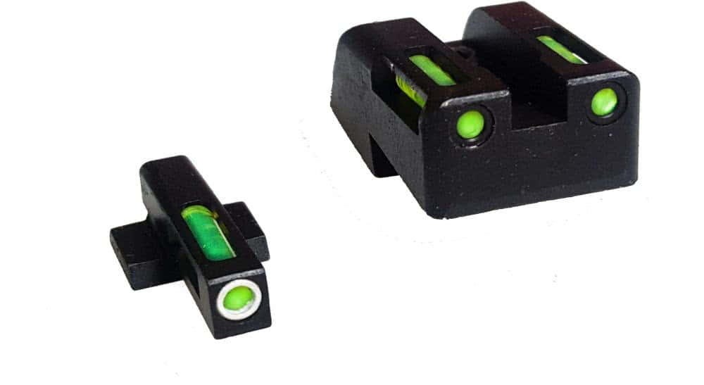 HIVIZ Shooting Systems LiteWave H3 Tritium/Litepipe Sight Set for Springfield 1911 - Newest Arrivals