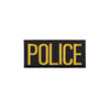 Hero's Pride POLICE Chest Patch - Gold/Black - 4'' x 2'' - Heat Seal 5216 - Clothing &amp; Accessories
