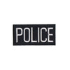 Hero's Pride POLICE Chest Patch - White/Black - 4'' x 2'' - Heat Seal 5217 - Clothing &amp; Accessories