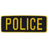 Hero's Pride POLICE Patch - Gold/Black - 11'' x 4'' 5253 - Clothing &amp; Accessories
