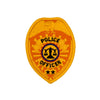 Hero's Pride POLICE OFFICER Badge Patch - Reflective Gold - 2.5'' x 3.5'' 3733 - Clothing &amp; Accessories