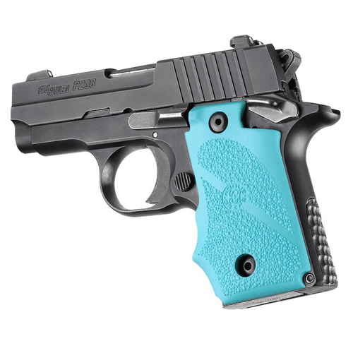 Hogue Sig Sauer P238 Rubber Grip - Aqua