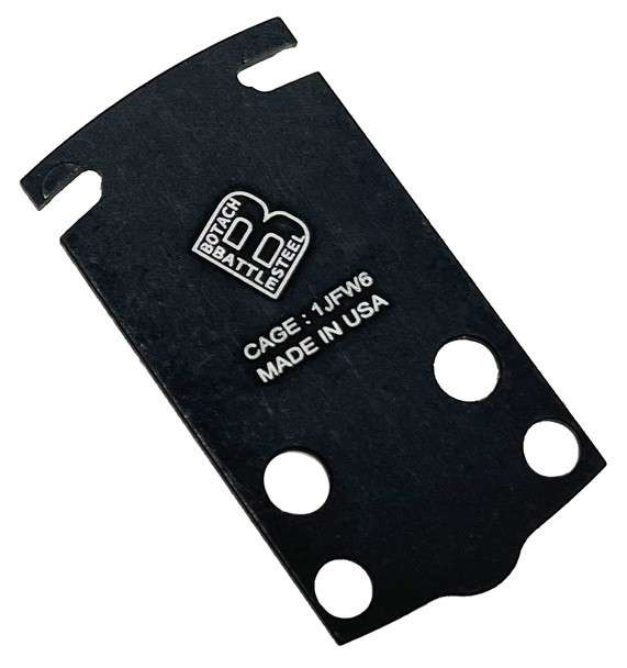 Battle Steel Armor Holosun HE509T/407/507K Adapter Plate - Glock MOS Holosun HE509T BSHE509TAP - Tactical &amp; Duty Gear
