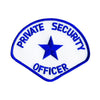 Private Security Officer Shoulder Patch Royal Blue/White - Shoulder Patches