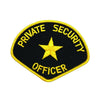 Private Security Officer Shoulder Patch Gold/Black - Shoulder Patches