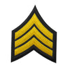 Sergeant Chevron Patch - Gold/Black - Chevron Patches