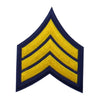 Sergeant Chevron Patch - Gold/Navy Blue - Chevron Patches