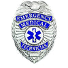 Emergency Medical Technician Badge - Silver Shield - Badges &amp; Accessories