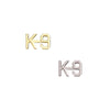 K-9 Collar Pins (Gold or Silver) Pair - Rank Insignia