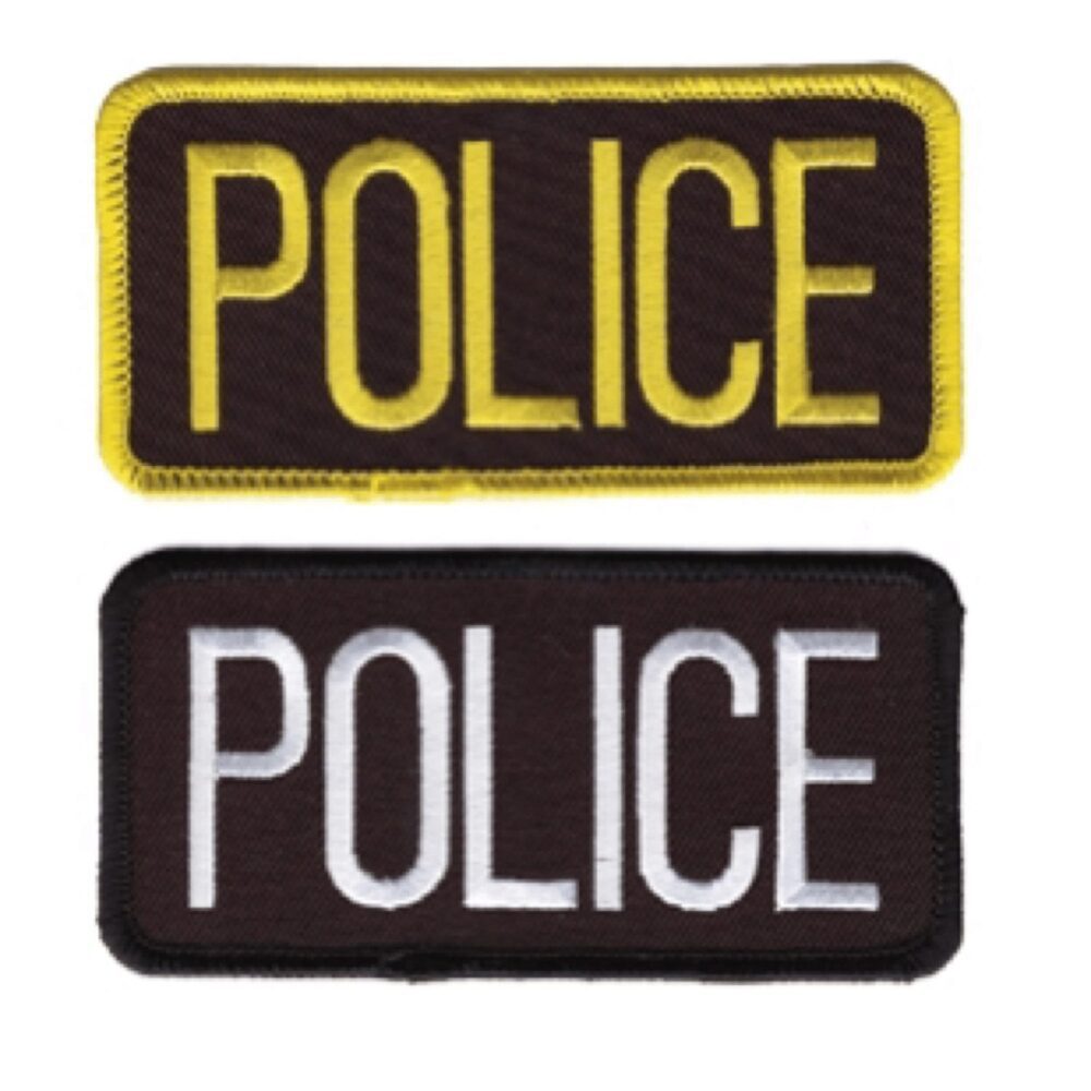 POLICE Chest Emblem 4″ X 2″ - Chest Patches