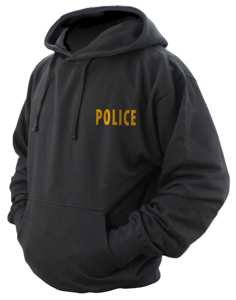 Hooded Sweatshirt with Police, Security, Sheriff or Staff ID - Clothing & Accessories