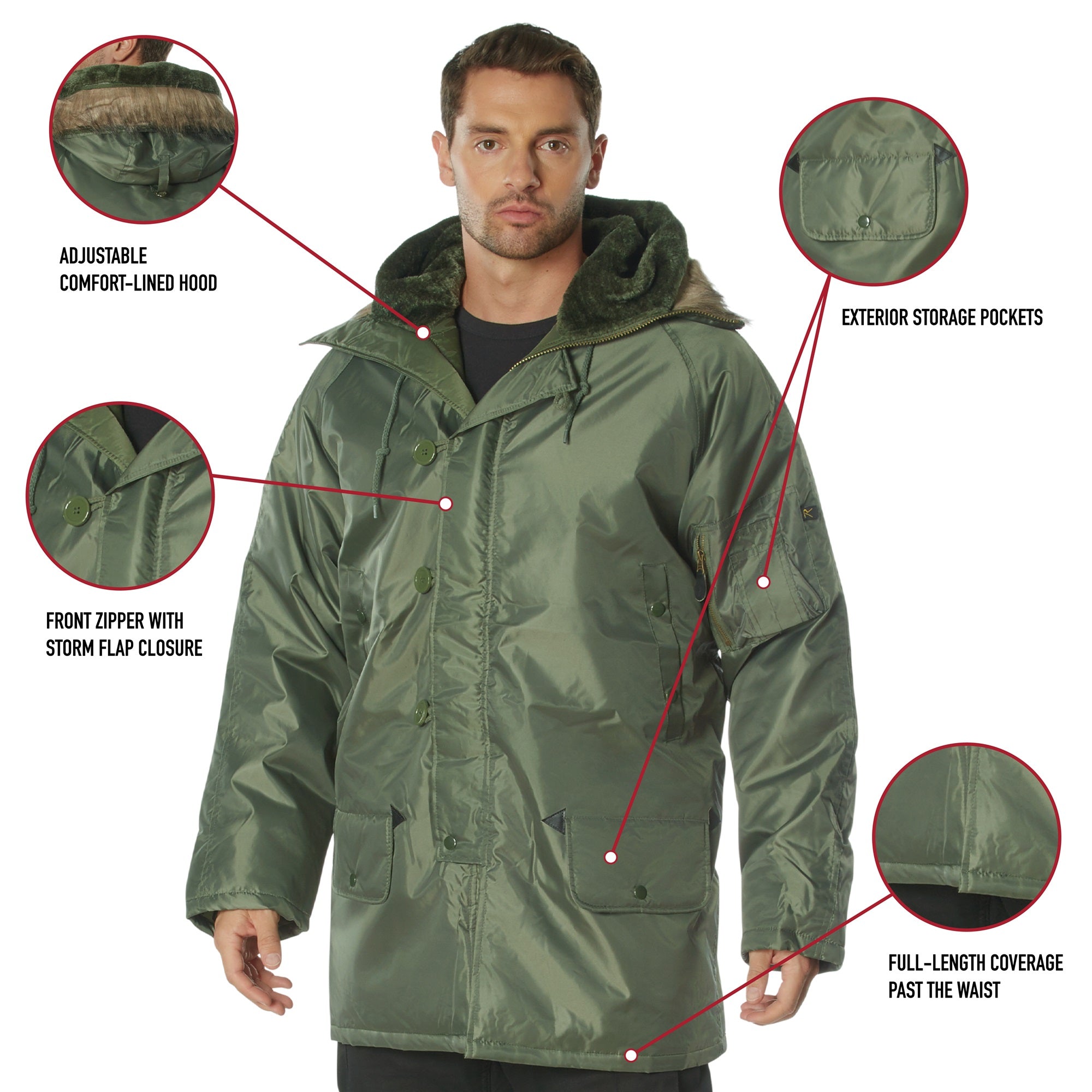 Rothco N-3B Snorkel Parka - Clothing &amp; Accessories