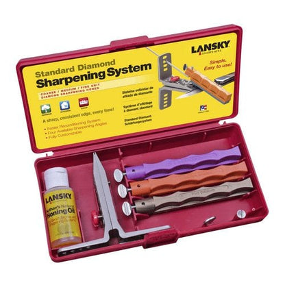 Lansky Sharpeners Diamond Sharpening System LK3DM - Knives