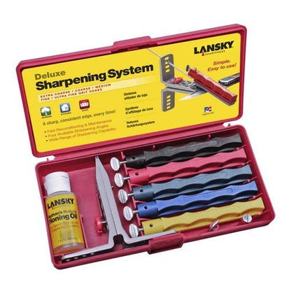 Lansky Sharpeners Deluxe Sharpening System LKCLX - Knives