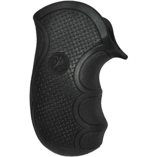 Pachmayr Diamond Pro Checkered Grips Ruger LCR Rubber Black 2482 - Shooting Accessories