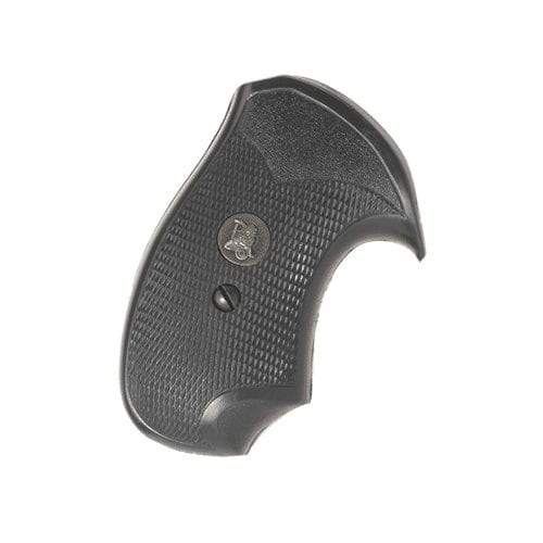 Pachmayr Compac Grip S&W J Frame Round Butt Revolvers Rubber Black 3252 - Shooting Accessories