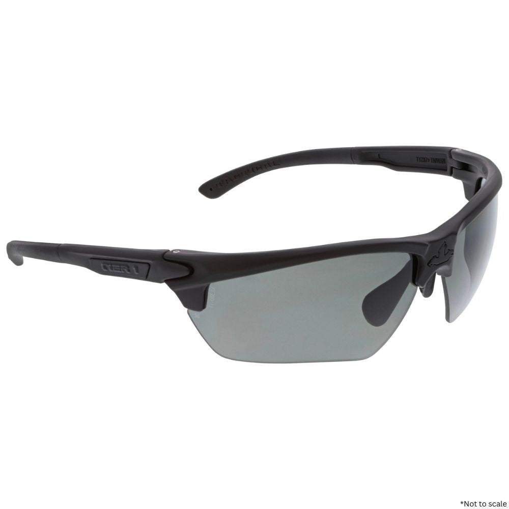 MCR Safety Tier1 Tactical Gear Polarized Safety Glasses with Gray Lens T12312DZ - Shooting Accessories