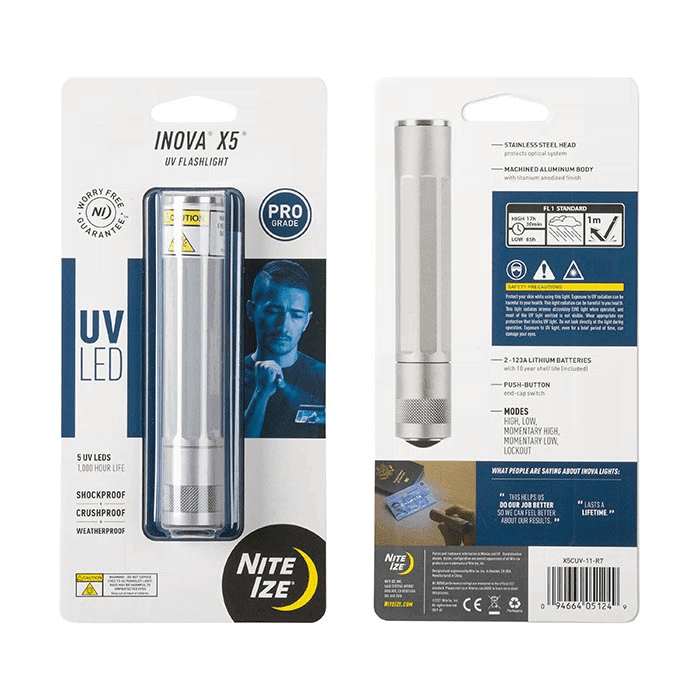 Nite-Ize Inova X5 UV LED Flashlight X5CUV-11-R7 - Newest Products