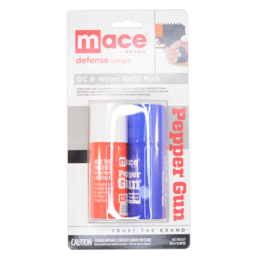 MACE Pepper Gun Water and OC Refill Cartridges - 2 Pack 80822 - Newest Arrivals