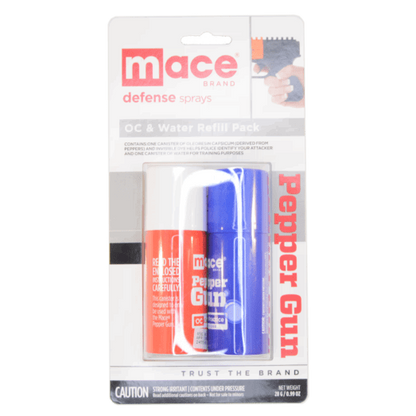 MACE Pepper Gun Water and OC Refill Cartridges - 2 Pack 80822 - Newest Arrivals