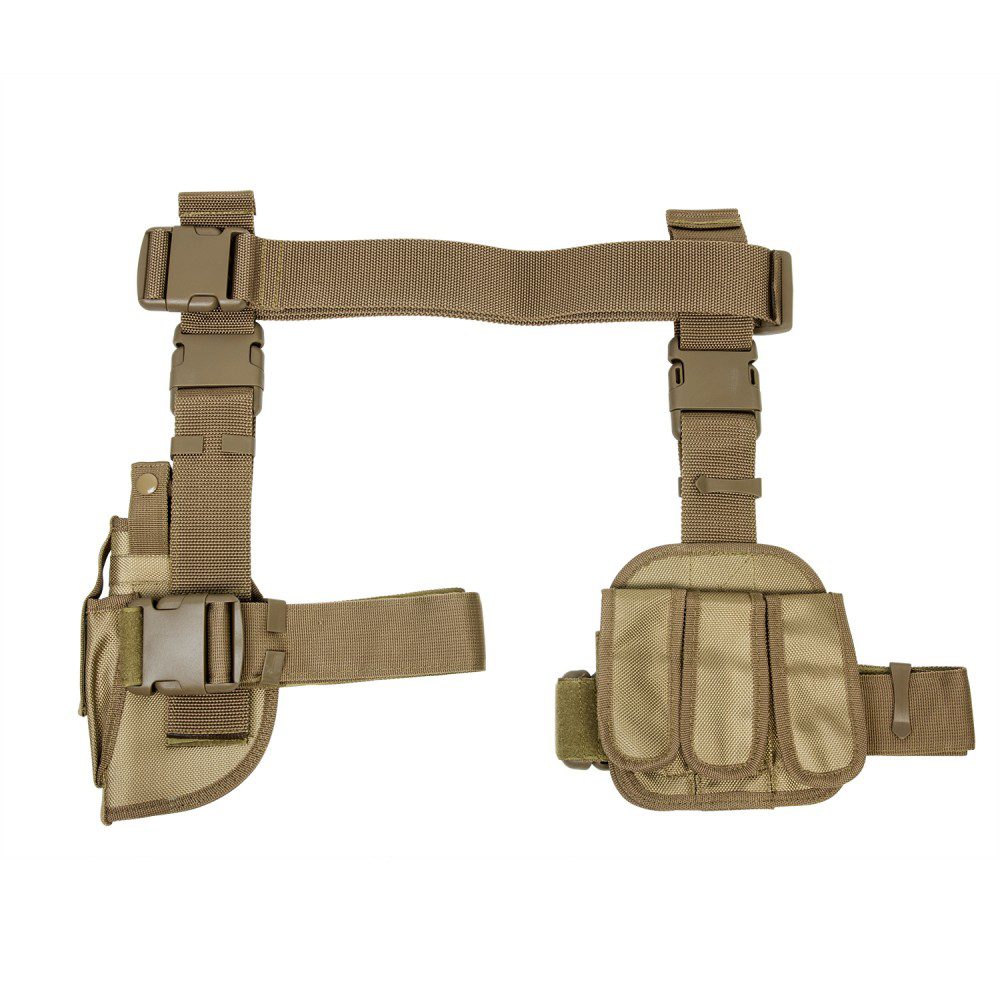 NcSTAR Drop Leg Holster & Mag Pouch X4 - Tan