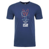 NGPA Nevel Level Unisex Sueded T-Shirt 6410 &#8211; Cool Blue - T-Shirts