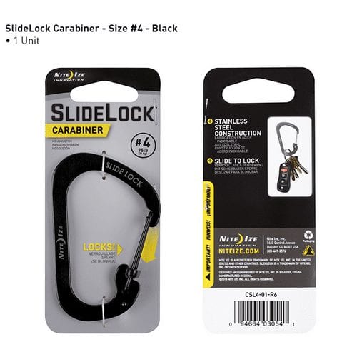 Nite Ize Carabiner Slidelock Steel #4 NI-CSL4 - Tactical &amp; Duty Gear