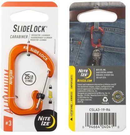Nite Ize Slidelock Carabiner Aluminum CSLA - Survival &amp; Outdoors