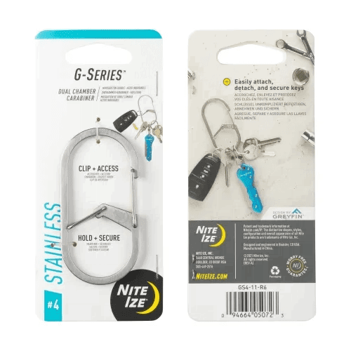 Nite-Ize G-Series Dual Chamber Carabiner - Stainless, #4
