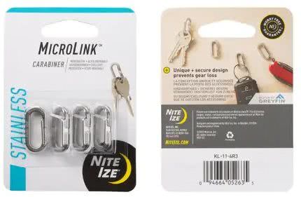 Nite-Ize Microlink Carabiner - 4 Pack KL-11-4R3 - Tactical & Duty Gear