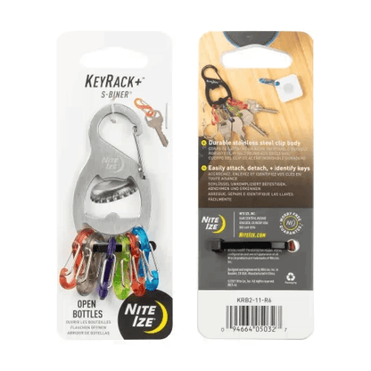 Nite-Ize KeyRack+ S-Biner - Stainless Steel - Stainless