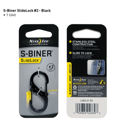 Nite Ize S-Biner SlideLock #2 - Holds 10lbs - Survival &amp; Outdoors