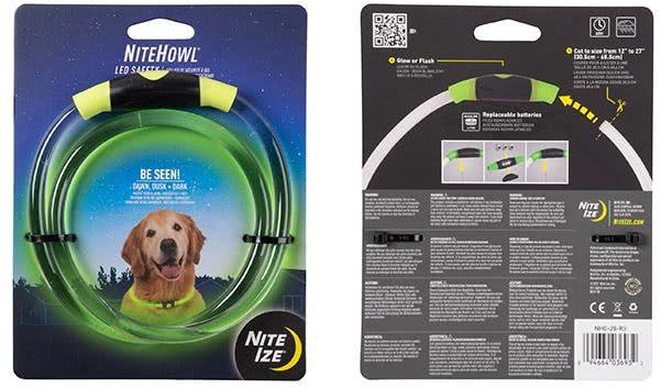 Nite-Ize NiteHowl LED K-9/Dog Safety Necklace/Collar - K-9 Gear