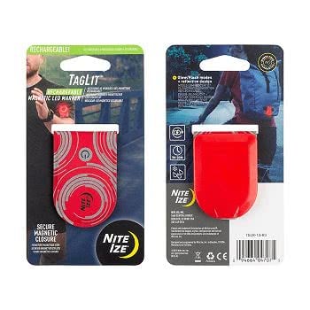 Nite-IZE TagLit Rechargeable Magnetic LED Marker - Red
