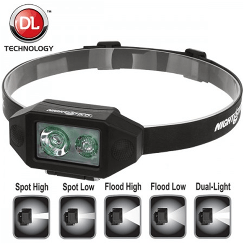 Nightstick Low-Profile Multi-Function Dual-Light Headlamp NSP-4614B - Tactical & Duty Gear