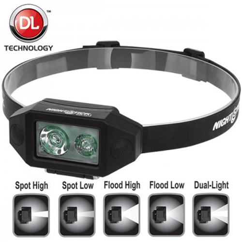 Nightstick Low-Profile Multi-Function Dual-Light Headlamp NSP-4614B - Tactical &amp; Duty Gear