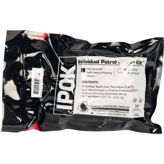 North American Rescue Individual Patrol Officer Kit (IPOK) with S-Rolled Gauze 80-0167 - Newest Products