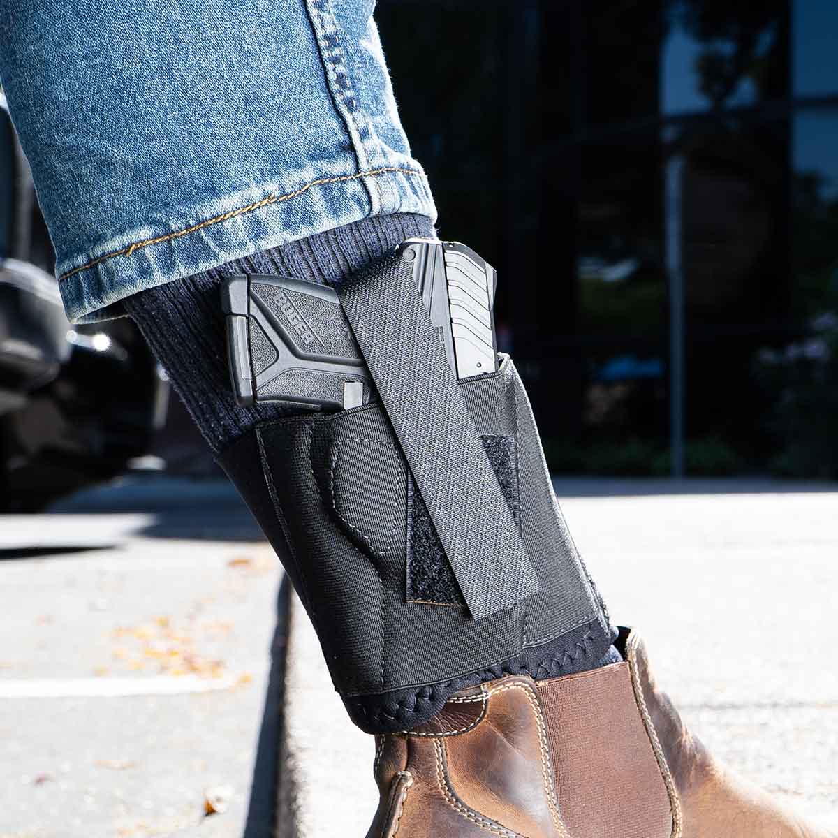 Galco Gunleather Cop Ankle Band - Ankle Holsters
