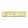 Officer Collar Pins (Pair) - Gold "OFFICER" Collar Pins (Pair) in Gold or Nickel