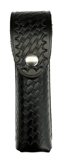 Perfect Fit MK-4 Mace Holder - 3oz - Basket Weave, Chrome