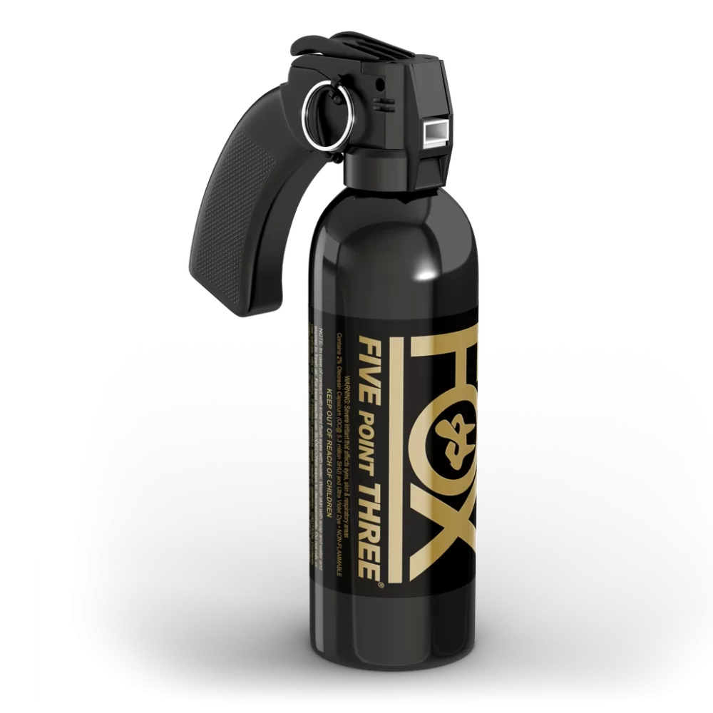 Fox Labs International Pistol Grip Tactical Unit 12oz. 2% OC Crowd Control Fog Spray Pattern PG12FDB - Tactical &amp; Duty Gear