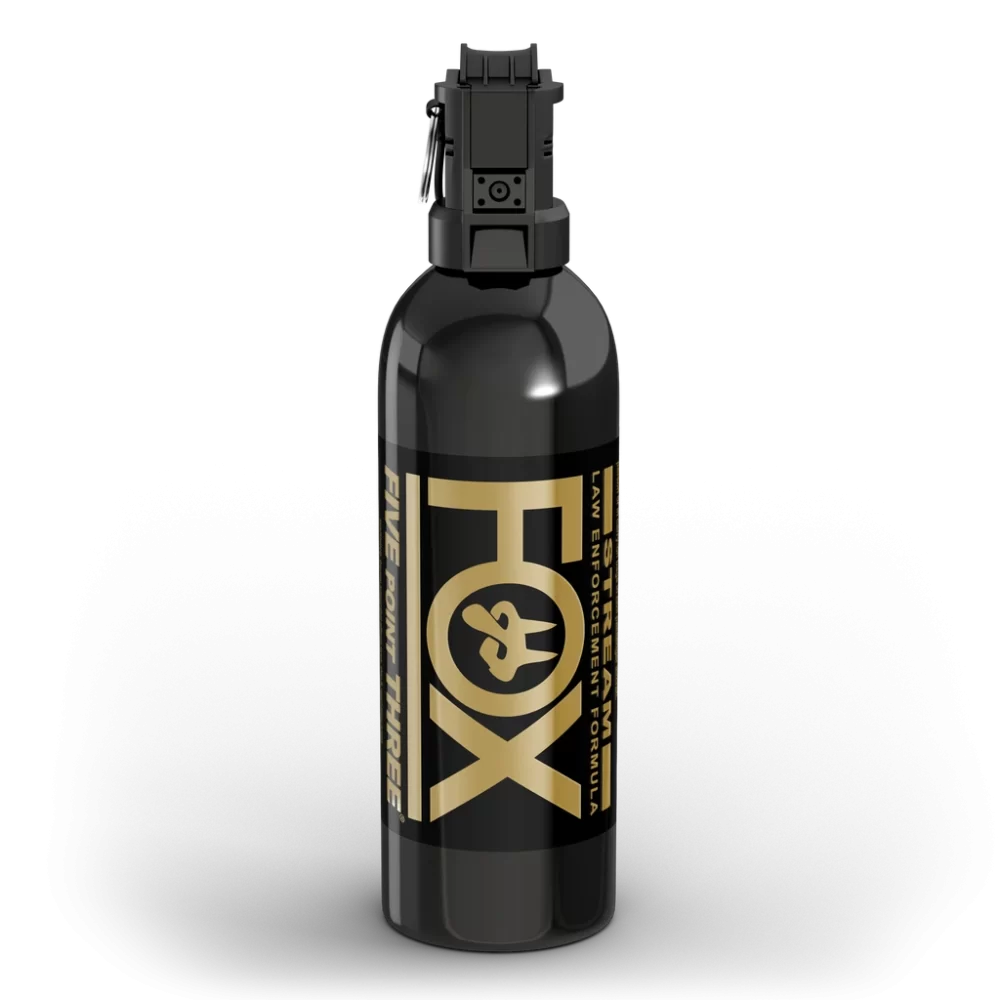 Fox Labs International Pistol Grip Tactical Unit 12oz., 2% OC, Stream Spray Pattern PG12SDB - Tactical &amp; Duty Gear