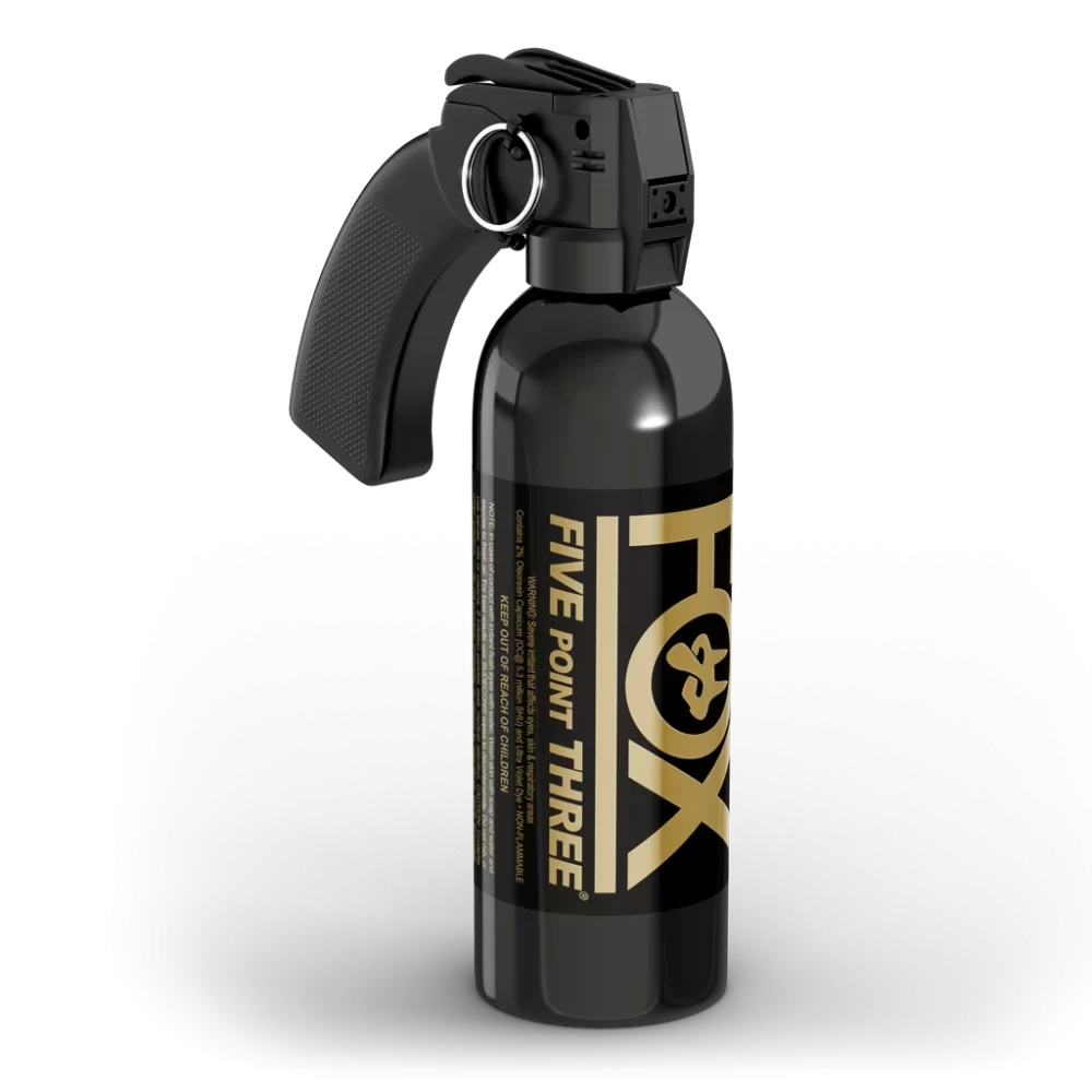 Fox Labs International Pistol Grip Tactical Unit 12oz., 2% OC, Stream Spray Pattern PG12SDB - Tactical &amp; Duty Gear