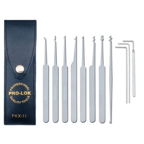 PRO-LOK Tools 11pc Pick Set & Case PKX-11 - Slim Jim's, Locks, Pick Tools