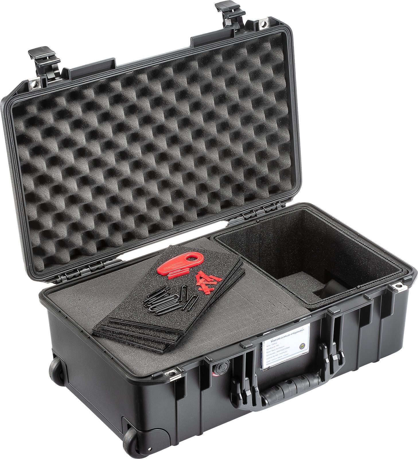 Pelican Products 1535 Air Carry-On Case - Black, TrekPak/Foam Hybrid