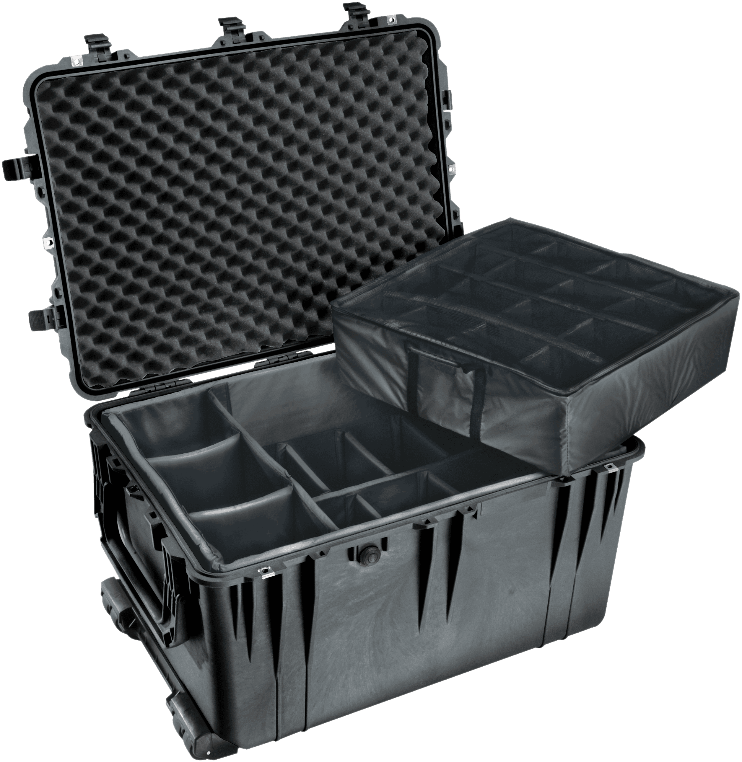 Pelican Products 1660 Protector Case - Black, Padded Dividers